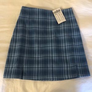 Blue Plaid Brandy Skirt